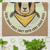 Die Schafe durch Generationen Geschirrtuch (Gefaltet)