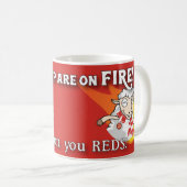 Die Schafe sind auf Feuer Tasse (VorderseiteRechts)