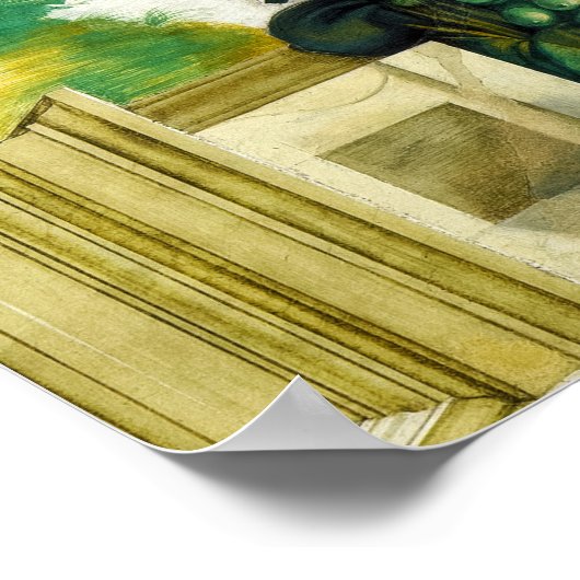 Die Schaffung der Sonne durch Michelangelo Poster (Ecke)