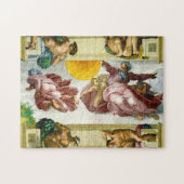 Die Schaffung der Sonne durch Michelangelo Puzzle (Horizontal)