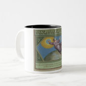 Die Schaffung des Lichtes, Illustration vom Rapha Zweifarbige Tasse (Vorderseite Links)