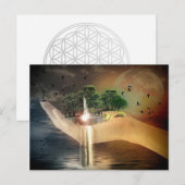 Die Schaffung Postkarte (Vorne/Hinten)