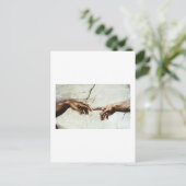 Die Schaffung Postkarte (Stehend Vorderseite)