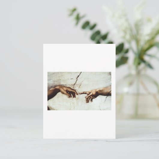 Die Schaffung Postkarte (Stehend Vorderseite)