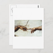 Die Schaffung Postkarte (Vorne/Hinten)