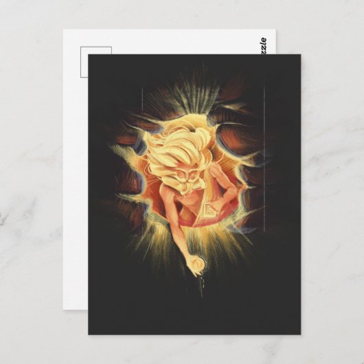 Die Schaffung Postkarte (Vorne/Hinten)