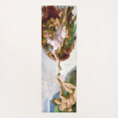 Die Schaffung von Adam (Detail), Michelangelo Yogamatte (Rückseite)