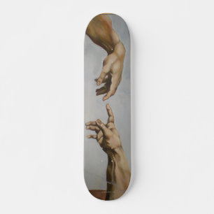 "Die Schaffung von Adam" durch Leonardo da Vinci Skateboard