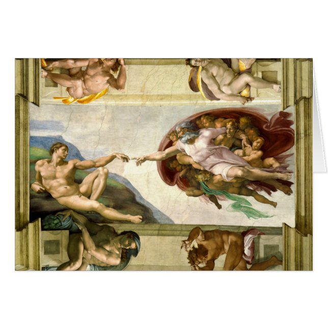 Die Schaffung von Adam durch Michelangelo-schöne (Vorderseite (Horizontal))