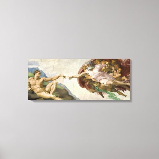 Die Schaffung von Adam Leinwanddruck (Vorderseite)