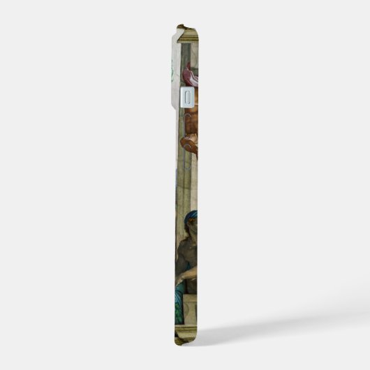 Die Schaffung von Adam | Michelangelo | iPhone 15 Hülle (Linke Seite)