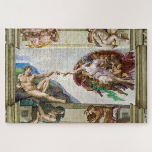 Die Schaffung von Adam | Michelangelo | Puzzle (Horizontal)