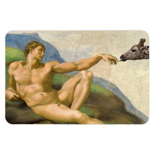 Die Schaffung von Adam Persiflage Magnet