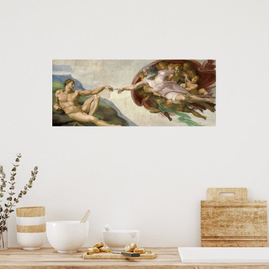 Die Schaffung von Adam Poster (Küche)