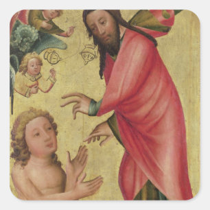 Die Schaffung von Adam Quadratischer Aufkleber