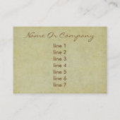 Die Schaffung von Adam über Smartphone Visitenkarte (Rückseite)