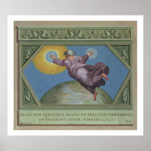 Die Schaffung von Licht, Illustration aus der Raph Poster (Vorne)