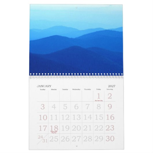 Die Schaffungs-Kalender des Gottes Kalender (Jan 2027)