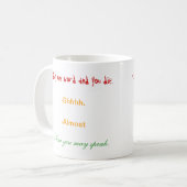 Die Schale des Kaffeeliebhabers Kaffeetasse (Vorderseite Links)