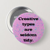 Die Schaltfläche Creative Types (Creative Types) i Button (Vorne & Hinten)