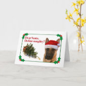 Die schändliche Weihnachtskarte des Deutschen Schä Karte (Gelbe Blume)