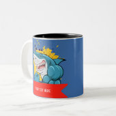 DIE SCHARFE ZWEIFARBIGE TASSE (Vorderseite Links)
