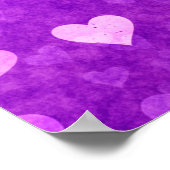 Die scharfen Lichter formen lila Poster (Ecke)