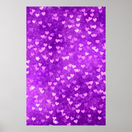 Die scharfen Lichter formen lila Poster (Vorne)