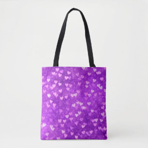 Die scharfen Lichter formen lila Tasche