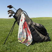 Die schärfste Hexe! Golfhandtuch (Gras)