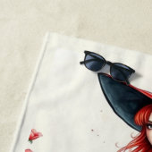 Die schärfste Hexe! Strandtuch (Beispiel)