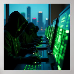 Die Schatten der digitalen Unterwelt-KI Poster