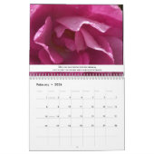 Die Schatten der Natur von rosa Schrift Sky Floral Kalender (Feb 2026)
