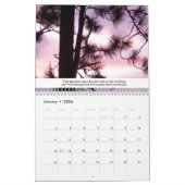 Die Schatten der Natur von rosa Schrift Sky Floral Kalender (Jan 2026)