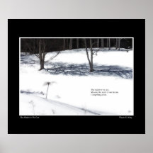 Die Schatten, die wir Haiku-Poster gegossen haben