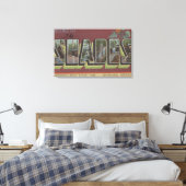 Die Schatten - Große Buchstabenszenen Leinwanddruck (Insitu (Schlafzimmer))