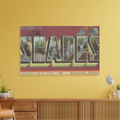 Die Schatten - Große Buchstabenszenen Leinwanddruck (Insitu (Wohnzimmer))
