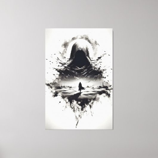 Die Schatten-Wanderer-Leinwand Leinwanddruck (Vorderseite)