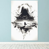 Die Schatten-Wanderer-Leinwand Leinwanddruck (Insitu (Holzboden))
