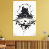 Die Schatten-Wanderer-Leinwand Leinwanddruck (Insitu (Wohnzimmer))