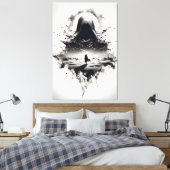 Die Schatten-Wanderer-Leinwand Leinwanddruck (Insitu (Schlafzimmer))