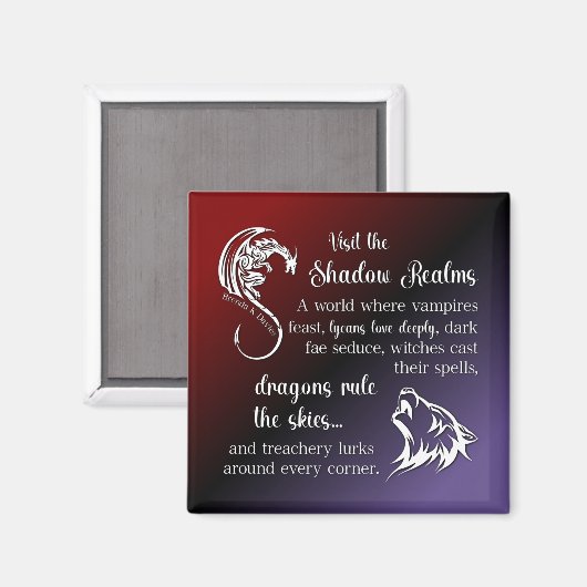 Die Schattenrealms Brenda K Davies Magnet (Vorderseite/Rückseite)