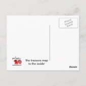 "die Schatzkarte nach innen" Postkarte (Rückseite)
