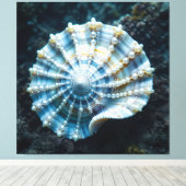 Die Schatzmuschel – Verborgene Perlen Leinwanddruck (Insitu (Holzboden))