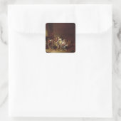 Die Schatztrove Quadratischer Aufkleber (Tasche)