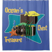 Die Schatztruhe des Ozeans Duschvorhang (Vorderseite)