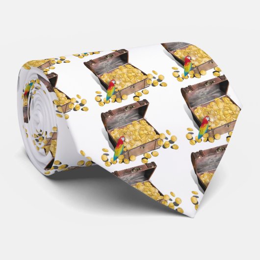 Die Schatztruhe eines Piraten Krawatte (Gerollt)