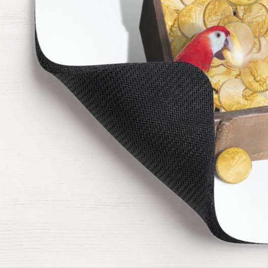 Die Schatztruhe eines Piraten Mousepad (Ecke)