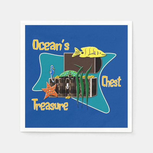 Die Schatztruhen der Ozeane Serviette (Vorderseite)