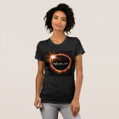 Die Schaufel-Hals-Eklipse-T - Shirt der Frauen (Vorne ganz)